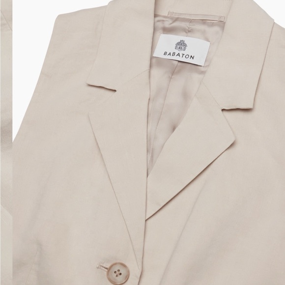 Aritzia Babaton Echelon Linen Vest - Picture 4 of 6